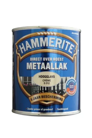 Hoge Kwaliteit Hammerite Metaallak Hoogglans Zwart S060